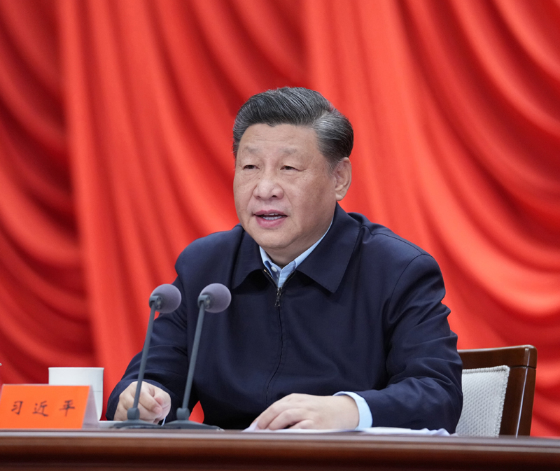 3月1日，2022年春季学期中央党校（国家行政学院）中青年干部培训班在中央党？。中共中央总书记、国家主席、中央军委主席习近平在开班式上揭晓主要讲话。新华社记者 申宏 摄